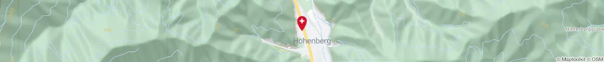 Map representation of the location for Wald-Apotheke Hohenberg in 3192 Hohenberg
